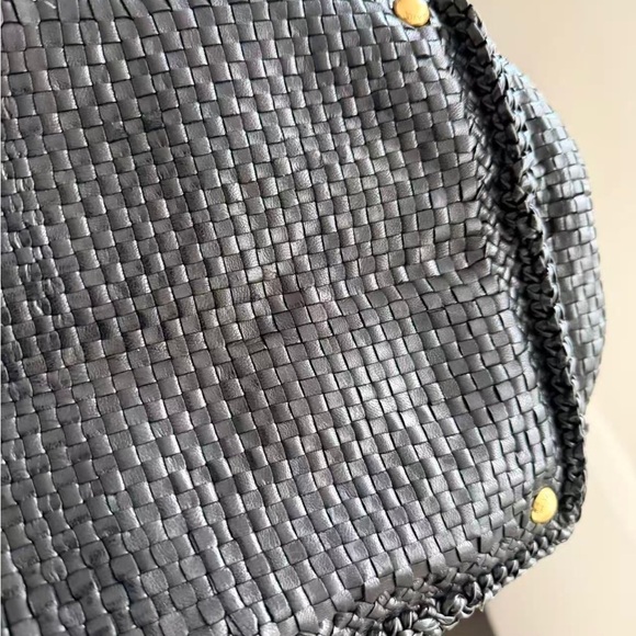 Prada Black Leather Woven Tote Bag - Picture 6 of 11